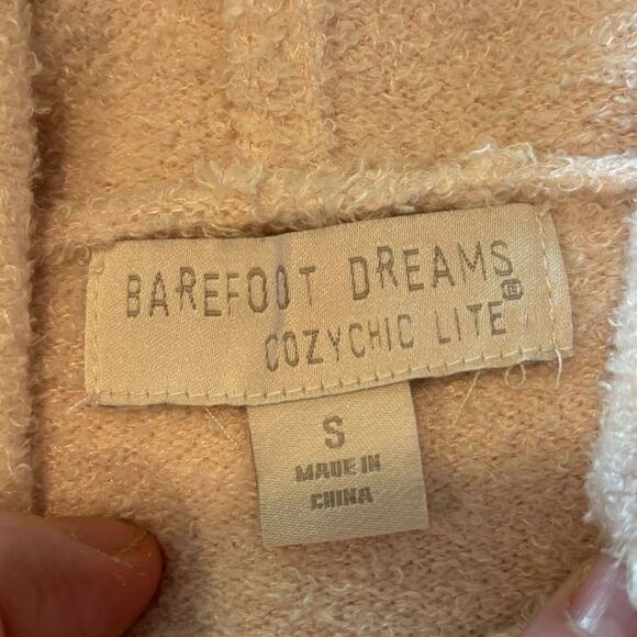 Barefoot Dreams - CozyChic Lite Women's Pullover Hoodie in Pink Size Small - Picture 6 of 7